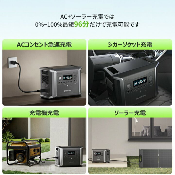 楽天市場】【クーポンで76,830円 4/24 から】Dabbsson 1330Wh 