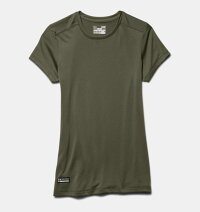 UNDERARMOURタクティカルシリーズレディースTシャツオリーブグリーンアンダーアーマー