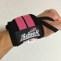 60cm(24インチ)Schiekシークリストラップピンクウエイトトレーニングにベンチプレスの必需品筋トレプレス系ウェイトトレーニングワークアウト手首の保護リストサポーターリストバンド