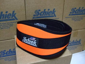 幅広タイプ　Schiek　シークリフティングベルト　Model4006　オレンジ　ウェイトトレーニングに最適！ トレーニングベルト・ボディビル・筋トレ・腹圧を高めて腰痛予防に。