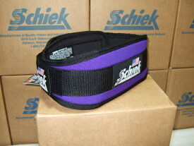 Schiek　シーク リフティングベルト　Model4004　パープル　筋トレの必需品！　ウエイトトレーニングに最適なトレーニングベルト　パワー・フィッジーク・ボディビル・腹筋・背筋・腹圧を高めて腰痛予防に。