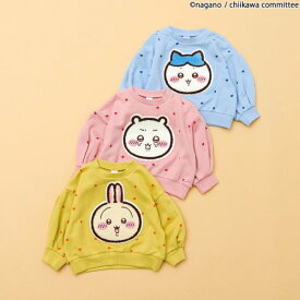 apres les cours アプレレクール 【アニメちいかわ】さがらトレーナー(80~140cm)V406936 子供服 トップス スウェット 長袖 2026秋冬