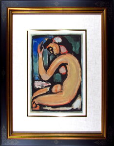 ジョルジュ ルオー 横向きの裸婦 悪の華 色彩銅版画 1937年 限定250部