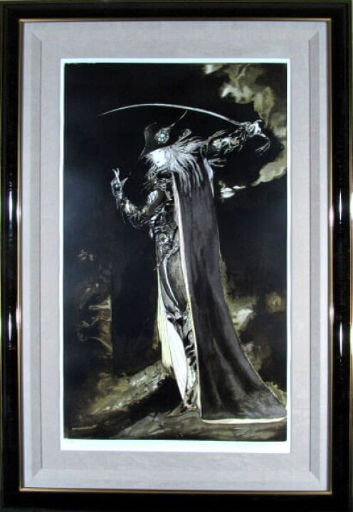 楽天市場】天野喜孝 リトグラフ 1997 黒衣の剣士 : ギャラリー  