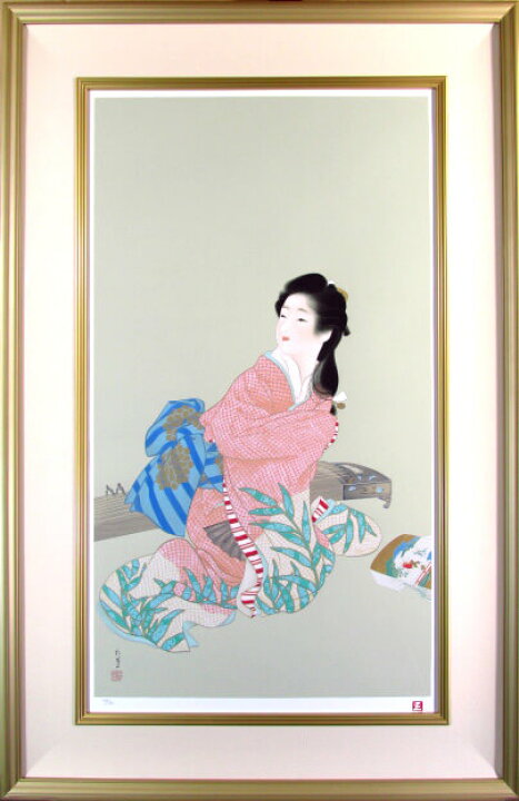 楽天市場】上村松園 娘深雪 2001 シルクスクリーン 上村淳之監修 