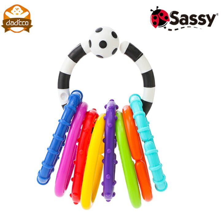 楽天市場 Sassy サッシー オーリングリンクス つなげてリング おもちゃストラップ おもちゃホルダー チェーン リングセット 歯固め 知育玩具 取り付け ベビーカー チャイルドシート プレイマット お出かけ オーリンク 赤ちゃん ベビー 男の子 女の子 0歳 新生児 人気