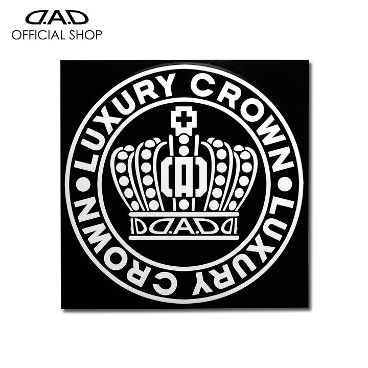 楽天市場 D A D クラウンサークルステッカー Lサイズ ホワイト St141 01 Garson ギャルソン Dad D A D楽天市場店