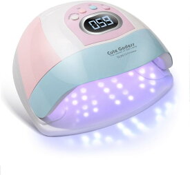 *SALE期間限定10％オフ*プロ仕様 LED&UV ネイルライト 45灯 低ヒート機能 自動感知 ジェルネイル/レジン硬化 かわいいネイルグッズ ネイル用品