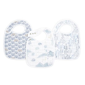 【50％OFF】 aden + anais エイデンアンドアネイ スナップビブ | 3枚セット コットン ビブ よだれかけ ダブルガーゼ ギフト ハッピーバースイヤーコレクション