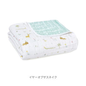 【9/18エントリーで最大10倍】 aden + anais エイデンアンドアネイ ブランケット | コットン 干支シリーズ ギフト 出産祝い 干支 男の子 女の子 赤ちゃん ベビー 就寝グッズ