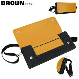 Switch2対応 ストラップポーチ ホワイト ブラウン ハンドストラップ ショルダーストラップ バッグ スイッチ2 周辺機器 アクセサリー