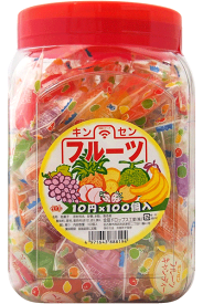 【金扇ドロップス】キンセンのフルーツキャンディ（100個入)