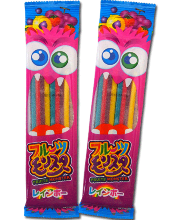 オレキン80g2個100g120gレインボーB80g100g計6個　専用出品 80円 やおきん フルーツモンスターレインボー味 [1箱 12袋入]：駄菓子