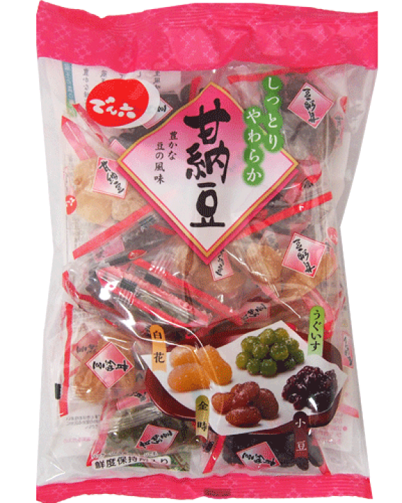 楽天市場】【送料無料】【でん六】甘納豆テトラ180g（6袋入×6ケース