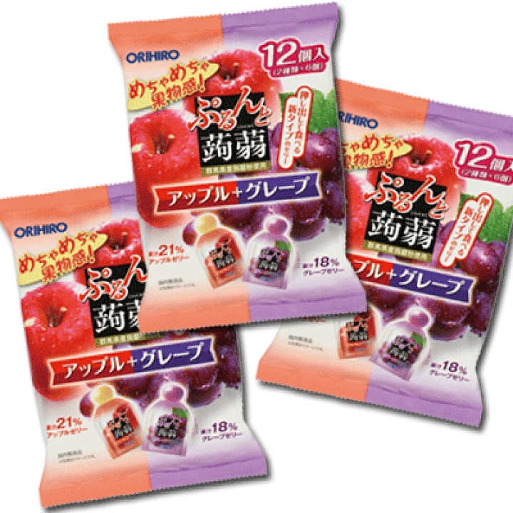 楽天市場】【オリヒロ】12個ぷるんと蒟蒻ゼリーパウチ〈アップル 楽天市場】【オリヒロ】12個ぷるんと蒟蒻ゼリーパウチ〈アップル