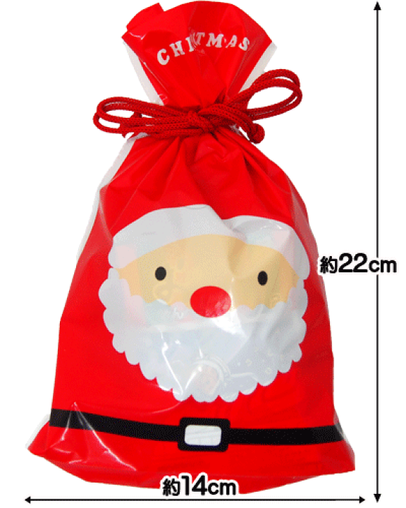楽天市場】【クリスマス】【税込300円】サンタ・スノーマン巾着袋(小