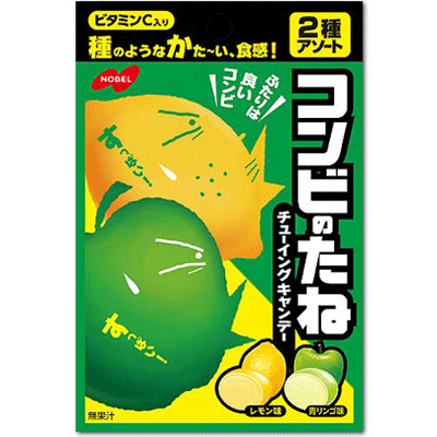 【ノーベル製菓】コンビのたね〈ラレモンamp;青リンゴ〉35g（6袋入）