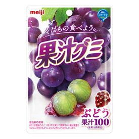 【明治】果汁グミ〈ぶどう果汁100〉51g（10袋入）