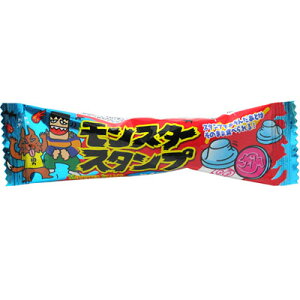 【やおきん】モンスタースタンプ〈サイダー〉(50袋入)       {駄菓子 だがし屋 あめ アメ 飴 キャンディ 業務用 まとめ買い 子供会}