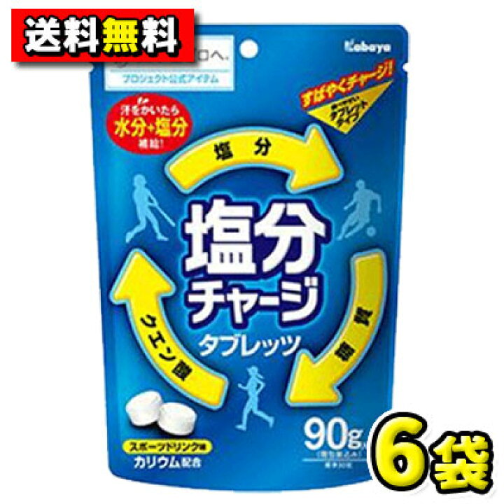 楽天市場】【送料無料】カバヤ食品 塩分チャージタブレッツ〈スポーツ 