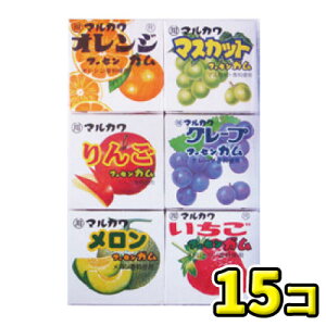 【丸川製菓】フルーツ6マーブルガム(15個入)