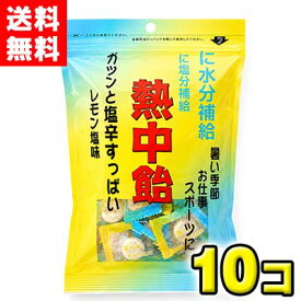 【送料無料】井関食品 熱中飴 レモン塩味 100g×10袋セット｜塩分補給 熱中症対策 塩飴 業務用 大容量 スポーツ 部活 現場作業 夏対策