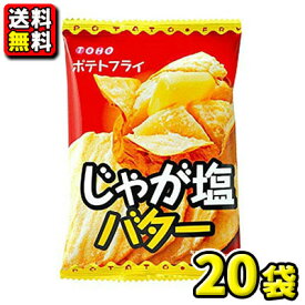 【送料無料】【東豊製菓】4枚 ポテトフライ じゃが塩バター味（20袋入）