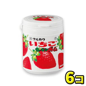 【丸川製菓】いちごマーブル ボトルガム 130g(6個入)