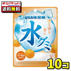 【ゆうパケット便】【全国送料無料】【UHA味覚糖】水グミ みかん 40g　10袋