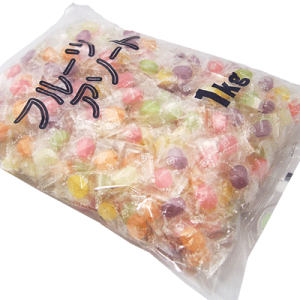 【徳用大袋】【マルエ製菓】フルーツアソートキャンディ 1kg