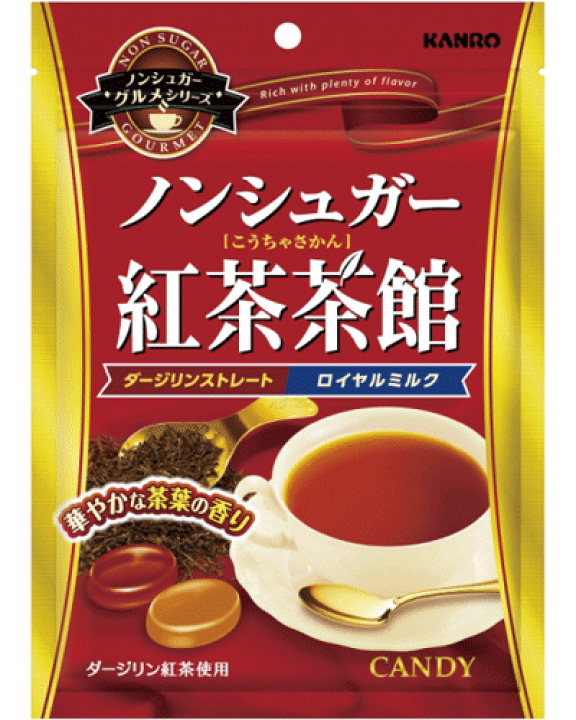 【カンロ】ノンシュガー紅茶茶館72g（6袋入） 駄菓子ワールド