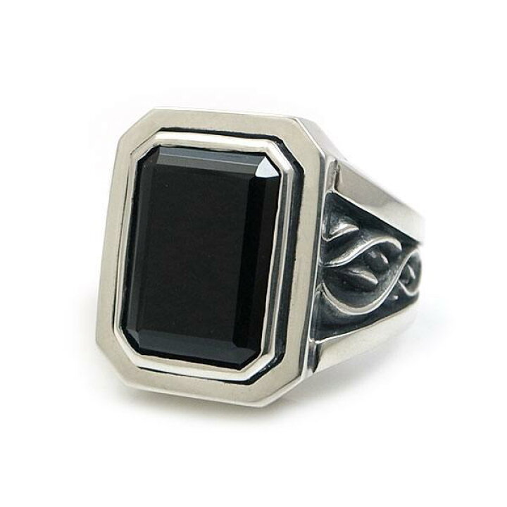 楽天市場】オニキス 名入れ シルバー リング 指輪 刻印 メンズ 13号 14  