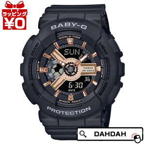 �y2,000�~OFF�N�[�|�����p�ŁzCASIO �J�V�I Baby-G �x�C�r�[�W�[ �x�r�[�W�[ BA-110�啶���x�[�� �� �u���b�N BA-110XRG-1AJF ���f�B�[�X �r���v �������K�i ��������