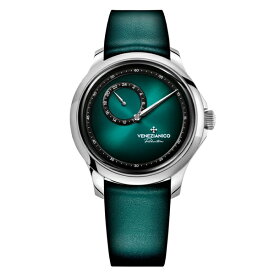 VENEZIANICO Redentore Enigma 1221570 ヴェネチアニコ ヴェネツィアニコ ベネチアニコ 自動巻き メンズ レディース ウィメンズ 腕時計 国内正規品 送料無料 緑 グリーン ドレスウォッチ ヴィンテージ風レザー レギュレーター機構 グラデーション