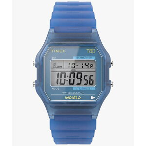 �y10��OFF�N�[�|�����p�ŁzTIMEX �^�C���b�N�X T80�@�g�����X���[�Z���g �u���[ �N���V�b�N�E�f�W�^�� INDIGLO�o�b�N���C�g���� ���y�� TW2Y34200 �����Y �r���v �������K�i ��������