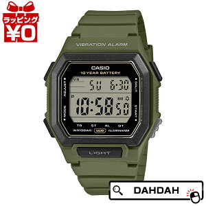 �y2,000�~OFF�N�[�|�����p�ŁzCASIO �J�V�I ��ʎ��v DIG 10Y 10W VIB�@�V���v���X�^�C�� W-738H-3AJF �����Y �r���v �������K�i ��������