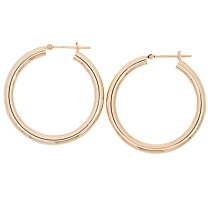 楽天市場】フープ ピアス 18k 3㎜×30㎜の通販
