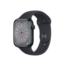 【未使用品～中古品】Apple Watch Series8 45mm GPS ミッドナイトスポーツバンド ミッドナイトアルミニウムケース 本体 最大6ヶ月長期保証【スマホとタブレット販売のダイワン】