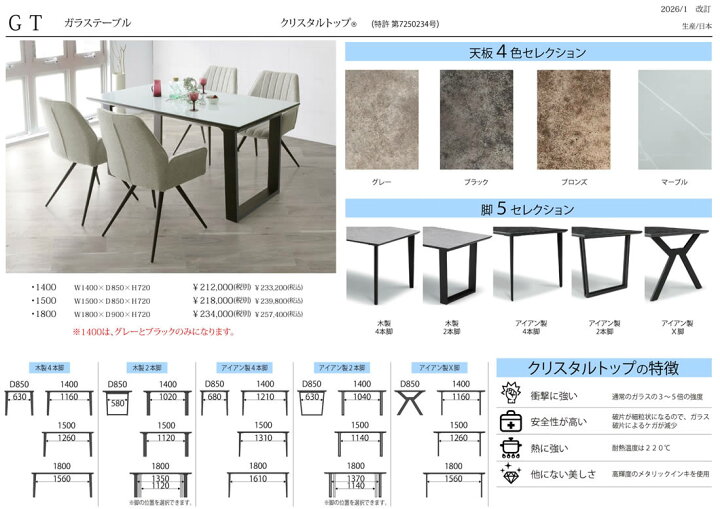 楽天市場】☆展示あり！【送料無料】GT ダイニング5点セット 《幅150cm 