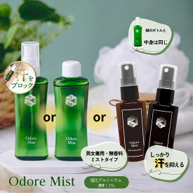 楽天1位制汗剤 オドレミスト 【スプレーポンプ or 詰め替え用 or アニバーサリーセット(茶＆黒) 】 薬局の制汗剤 本気のデオドラント 医薬部外品 [薬剤師監修/オドレミ/デオドランドスプレー/わき/ワキ/脇/足/ワキガ/汗ジミ/汗臭/無香料 汗止め　N1us]汗対策