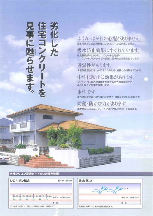 楽天市場】日本ペイント ニッペ水性シリコン浸透ガード （透明色 