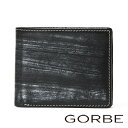 財布 メンズ 二つ折り 本革 ブランド 小銭入れ付 小銭入れあり 男性 名入れ 黒 ブラック 茶 ブラウン バーカンディ ネイビー 紺 ゴルべ GORBE ブライドルレザー 二つ折り財布
