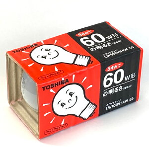 TOSHIBA �V���J�d�� 100V 60W�` E26���� LW100V54W55 ����