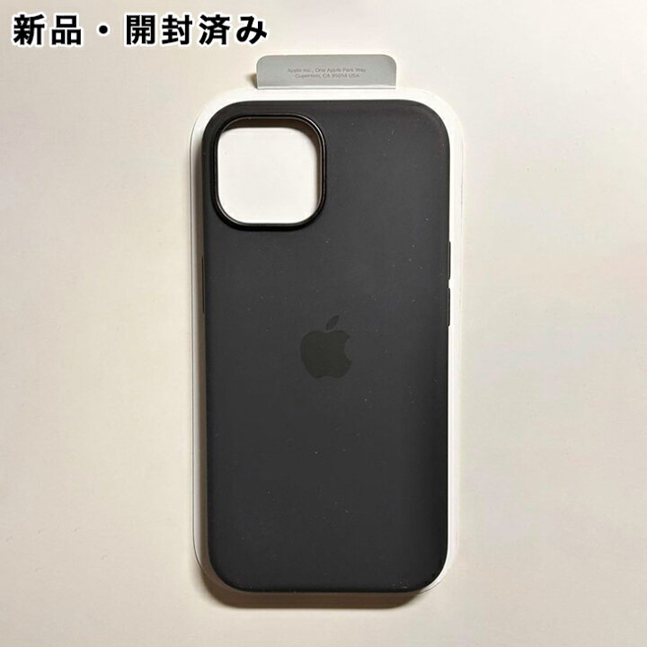楽天市場】Apple純正 MagSafe対応 iPhone 15 シリコンケース・ブラック 
