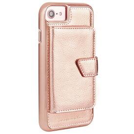 Case-Mate iPhone SE 8 4.7インチ 対応 (iPhoneSE/8/ 7/iPhone 6s/6) Compact Mirror Case Rose Gold コンパクトミラー ケース ローズゴールド カード収納ホルダー付き