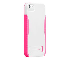 iPhone SE/5s/5 POP! with Stand Case, White / Neon Pink