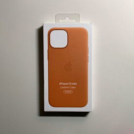 Apple アップル 純正 iPhone 13 mini レザーケース・ゴールデンブラウン 新品