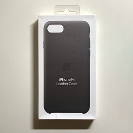 Apple アップル 純正 iPhone 7 / 8 / SE レザーケース・ブラック 新品