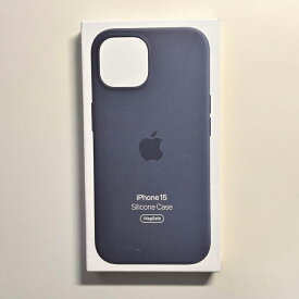 Apple アップル 純正 iPhone 15 シリコンケース・ストームブルー 新品