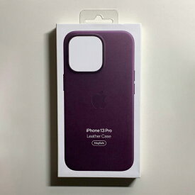Apple アップル 純正 iPhone 13 Pro レザーケース・ダークチェリー 新品